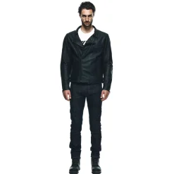 CHIODO CHAQUETA DE CUERO MOTO HOMBRE