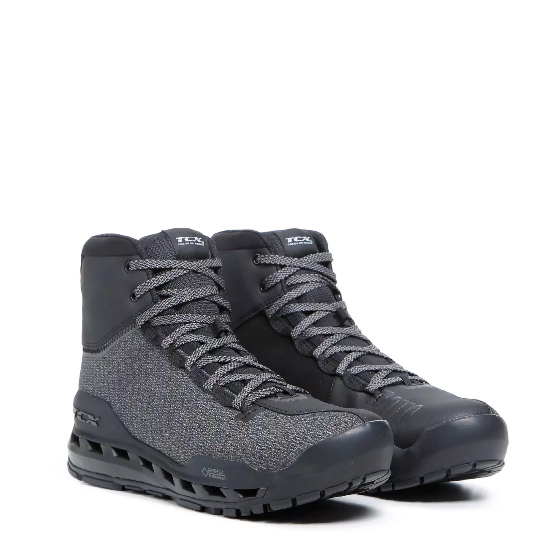 CLIMATREK SURROUND GTX BOTAS MOTO IMPERMEABLES HOMBRE- NEGRO/GRIS