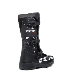 COMP KID BOTAS MOTO OFFROAD NIÑO - NEGRO/NEGRO/BLANCO