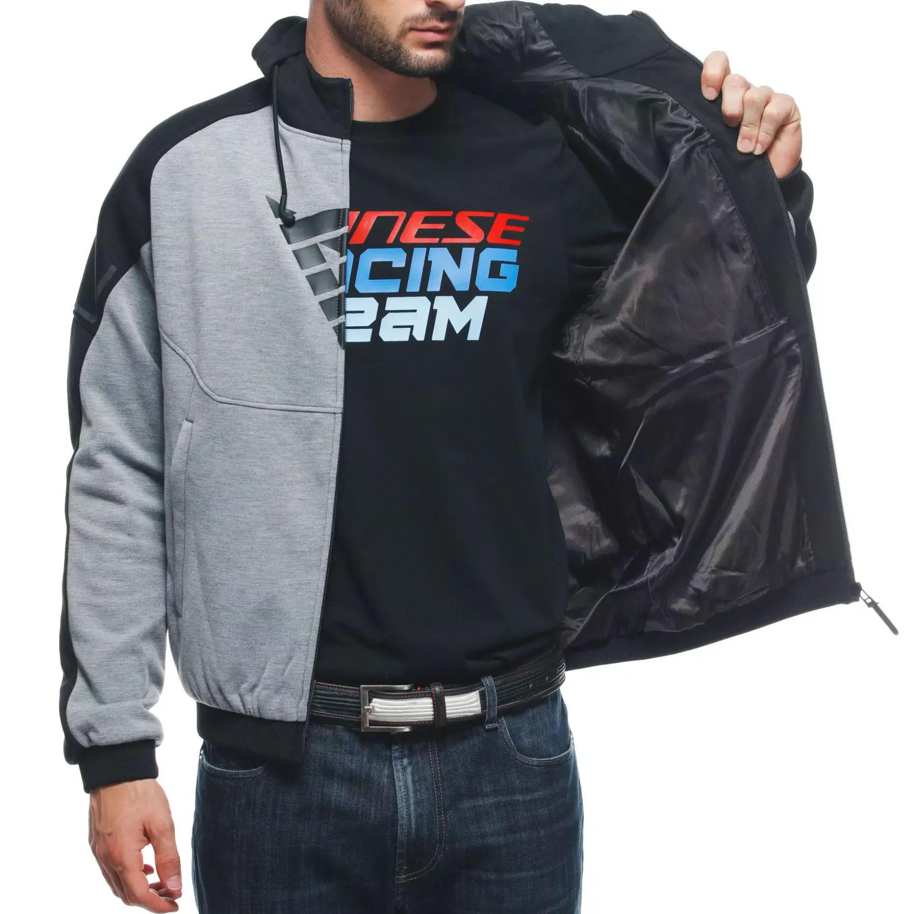 DAEMON-X SAFETY HOODIE CHAQUETA DE TELA MOTO HOMBRE