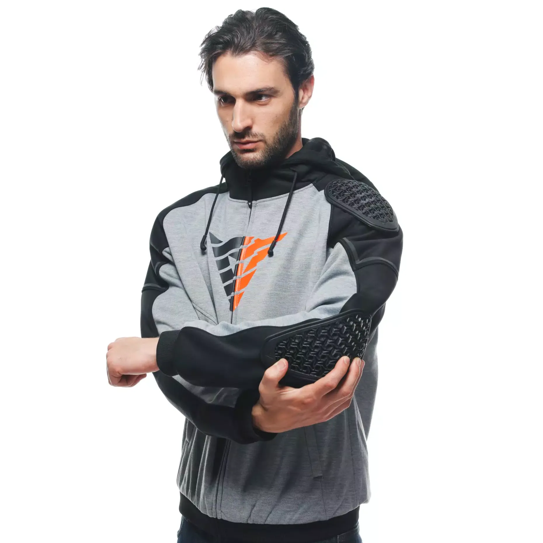 DAEMON-X SAFETY HOODIE CHAQUETA DE TELA MOTO HOMBRE