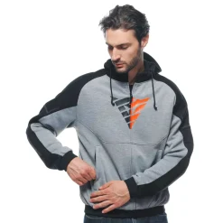 DAEMON-X SAFETY HOODIE CHAQUETA DE TELA MOTO HOMBRE