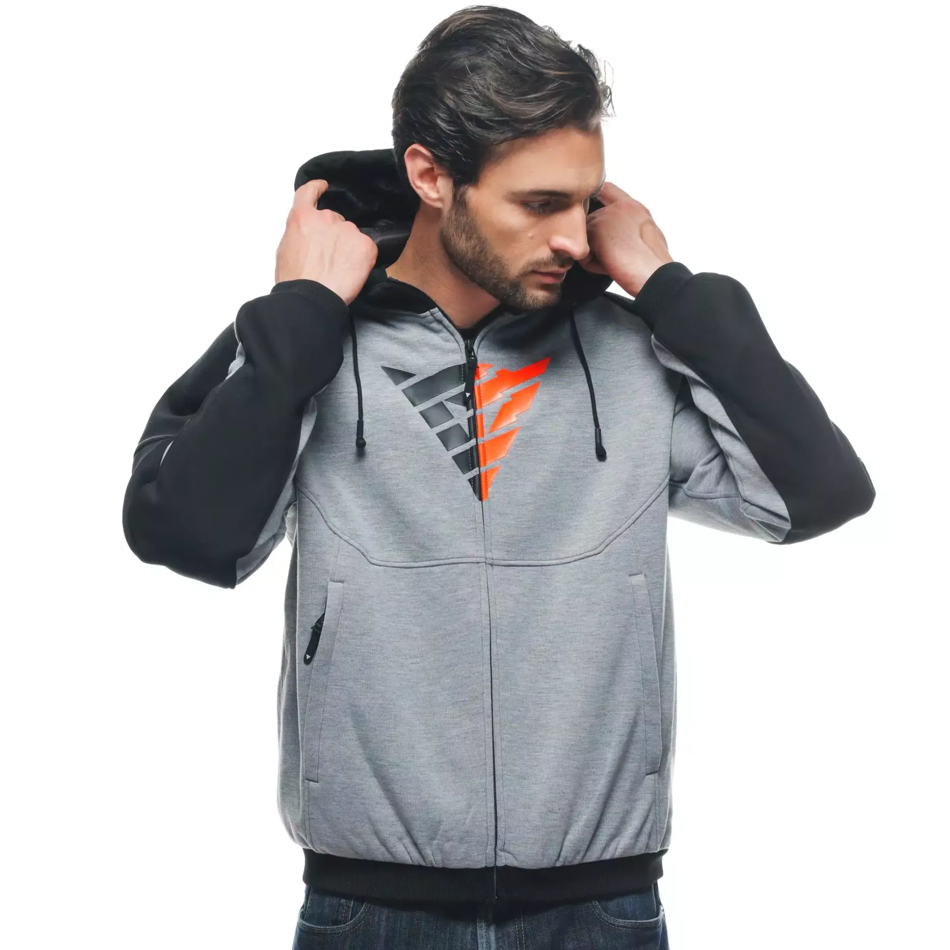 DAEMON-X SAFETY HOODIE CHAQUETA DE TELA MOTO HOMBRE