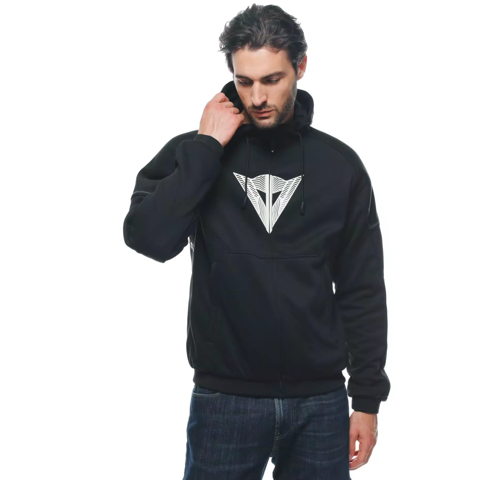 DAEMON-X SAFETY HOODIE CHAQUETA DE TELA MOTO HOMBRE