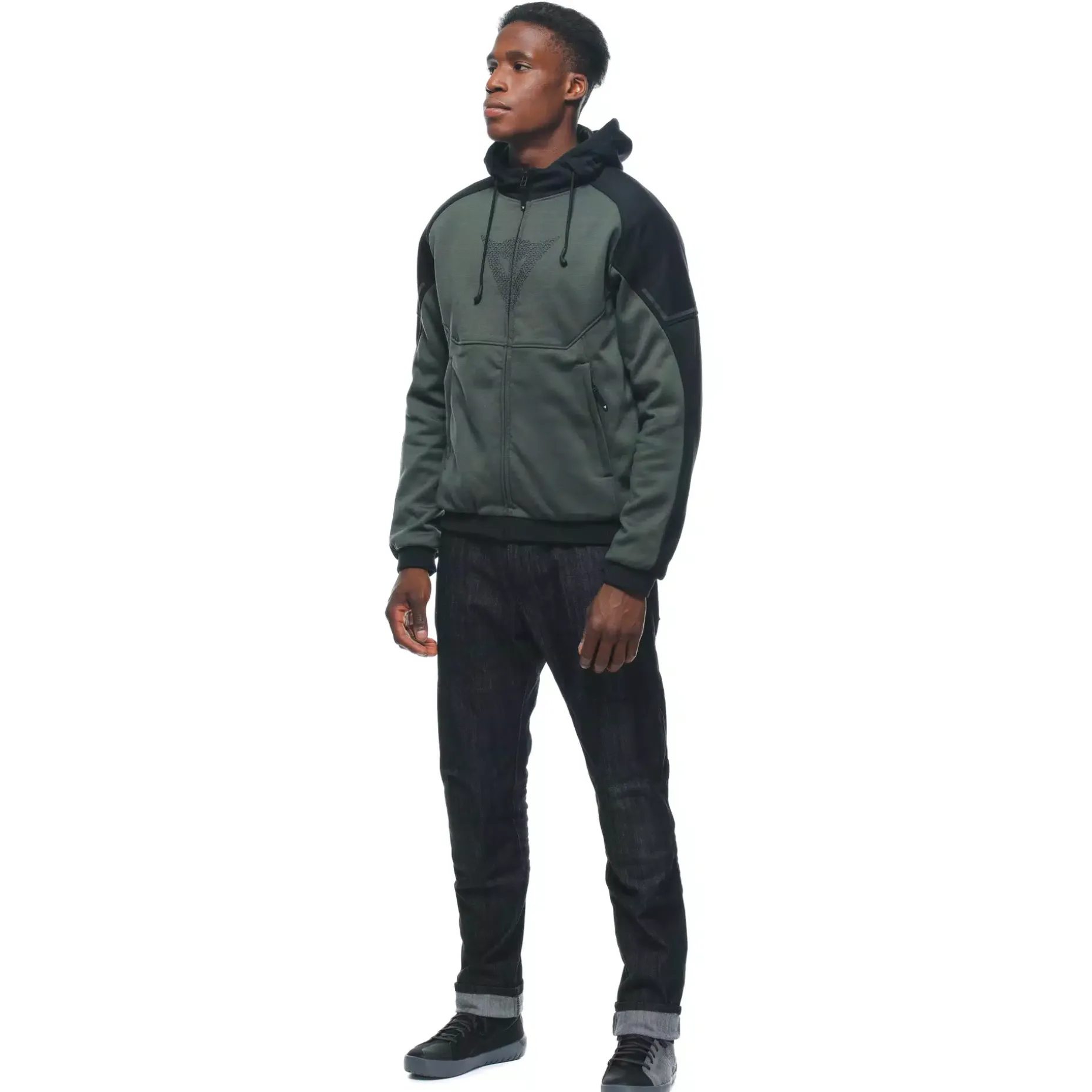 DAEMON-X SAFETY HOODIE CHAQUETA DE TELA MOTO HOMBRE