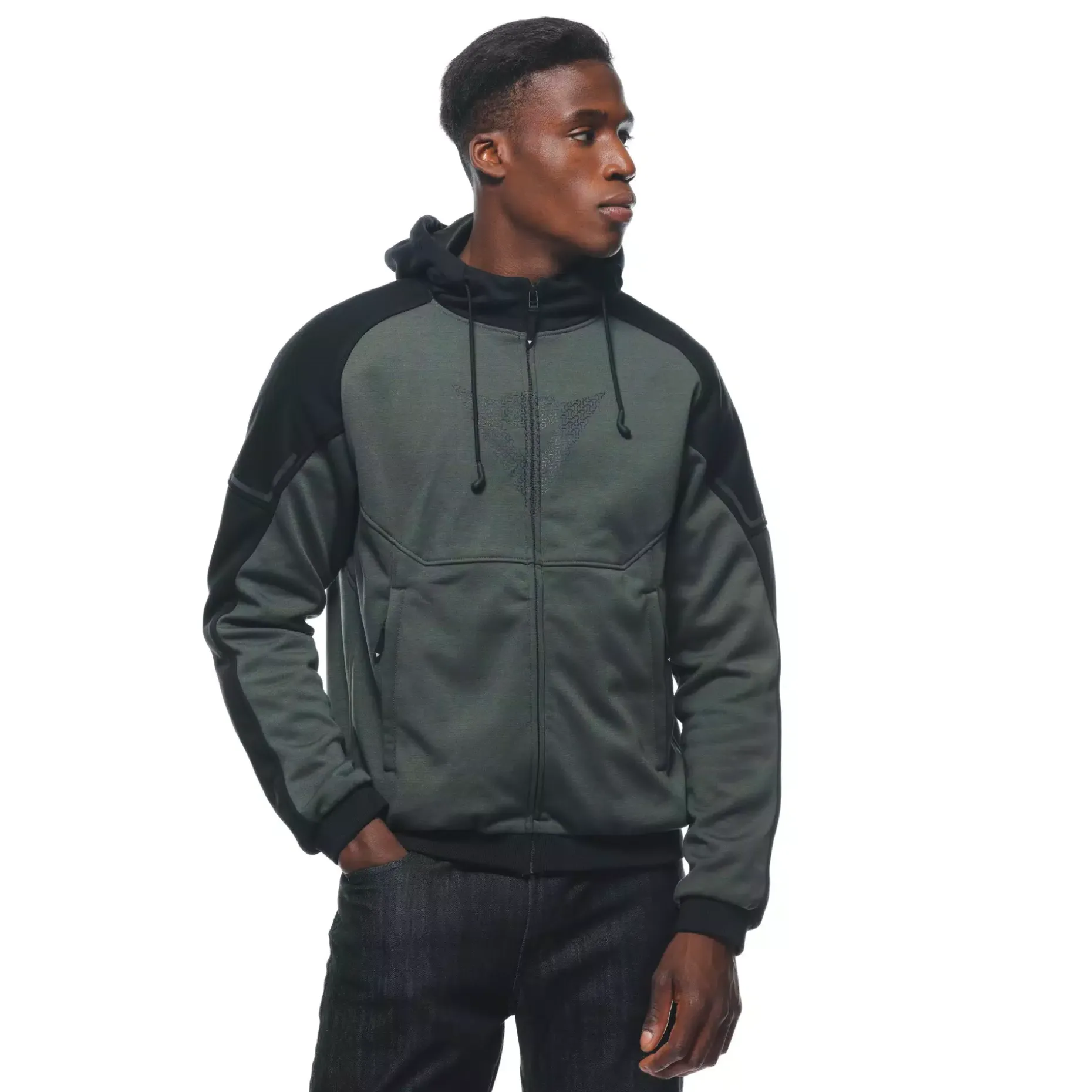DAEMON-X SAFETY HOODIE CHAQUETA DE TELA MOTO HOMBRE