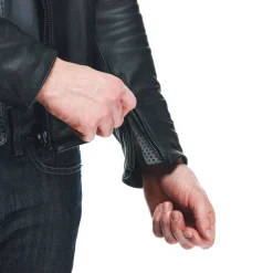 FULCRO CHAQUETA DE CUERO MOTO HOMBRE