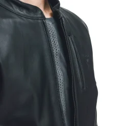 FULCRO CHAQUETA DE CUERO MOTO HOMBRE