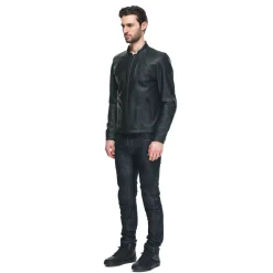 FULCRO CHAQUETA DE CUERO MOTO HOMBRE