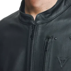 FULCRO CHAQUETA DE CUERO MOTO HOMBRE