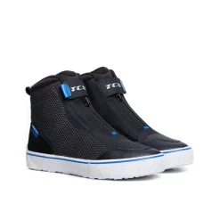 IKASU 2 AIR ZAPATOS DE MOTO VERANO MUJER - NEGRO/AZUL ELÉCTRICO