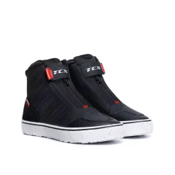 IKASU 2 WP ZAPATOS DE MOTO IMPERMEABLES MUJER - NEGRO/ROJO OSCURO