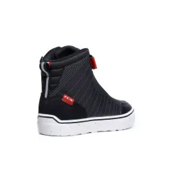 IKASU 2 WP ZAPATOS DE MOTO IMPERMEABLES MUJER - NEGRO/ROJO OSCURO