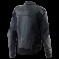 IPERATTIVA - CHAQUETA DE MOTO EN CUERO Y TELA PARA HOMBRE