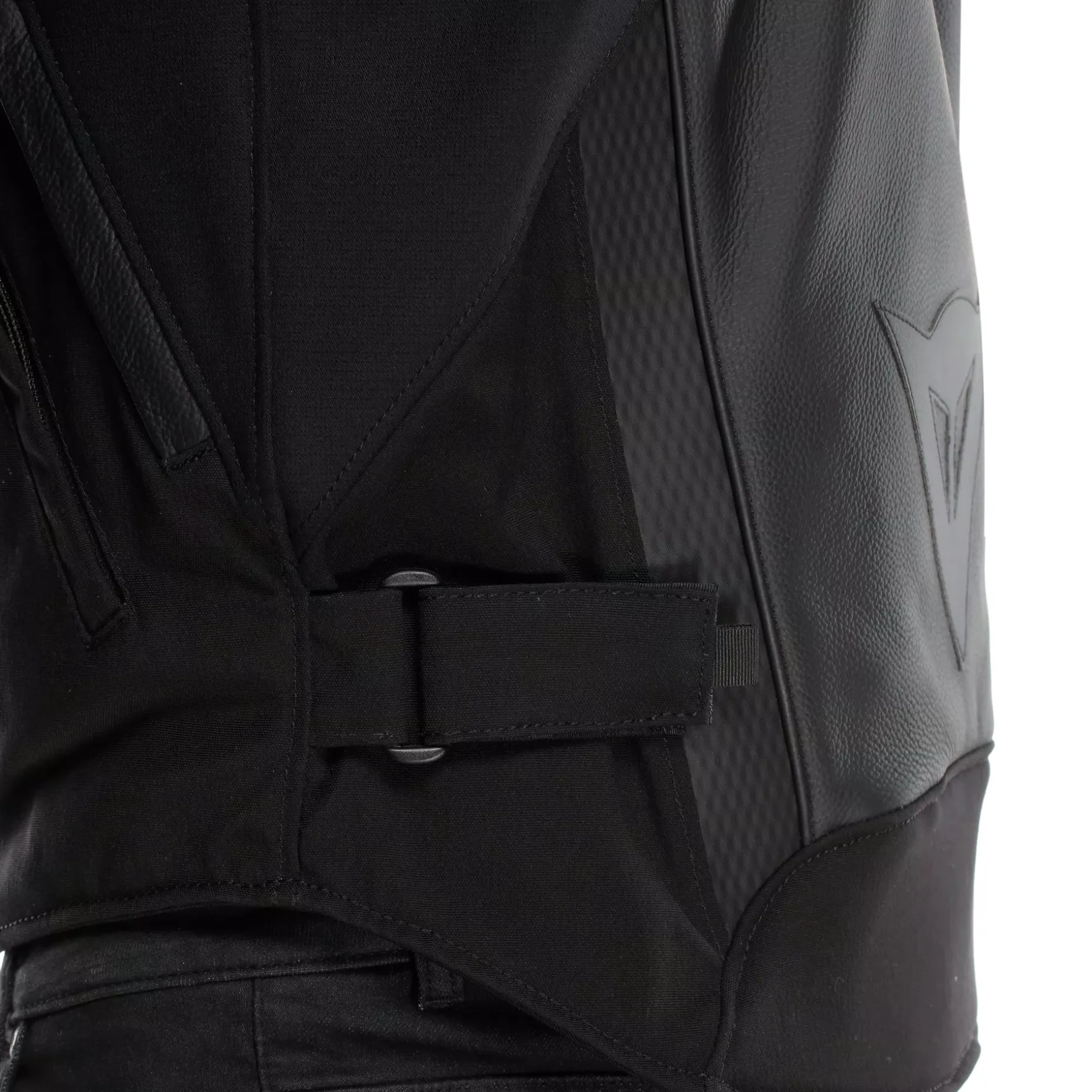 IPERATTIVA - CHAQUETA DE MOTO EN CUERO Y TELA PARA HOMBRE