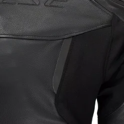 IPERATTIVA - CHAQUETA MOTO EN PIEL Y TEJIDO MUJER