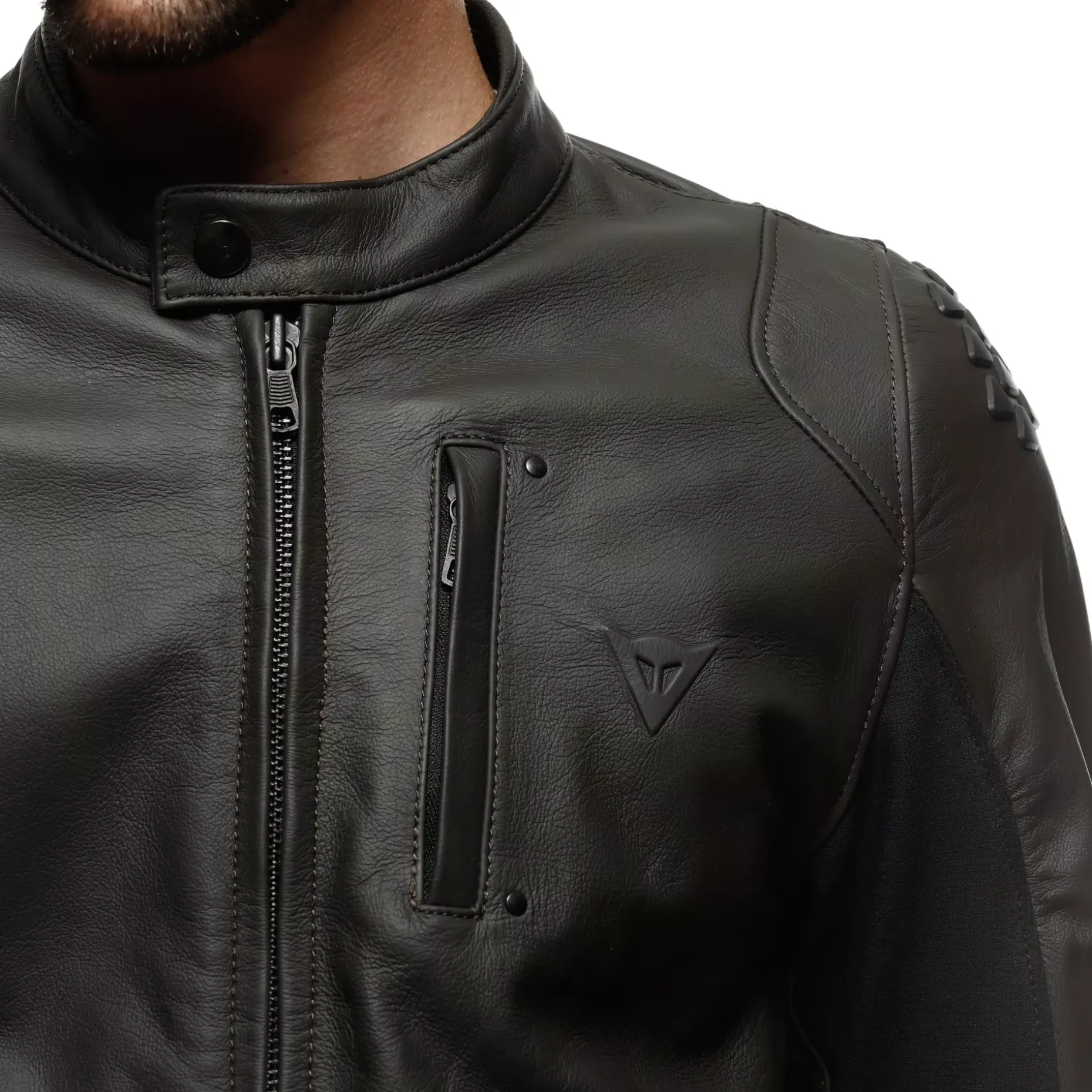 ISTRICE CHAQUETA DE CUERO MOTO HOMBRE