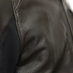 ISTRICE CHAQUETA DE CUERO PERFORADO MOTO HOMBRE