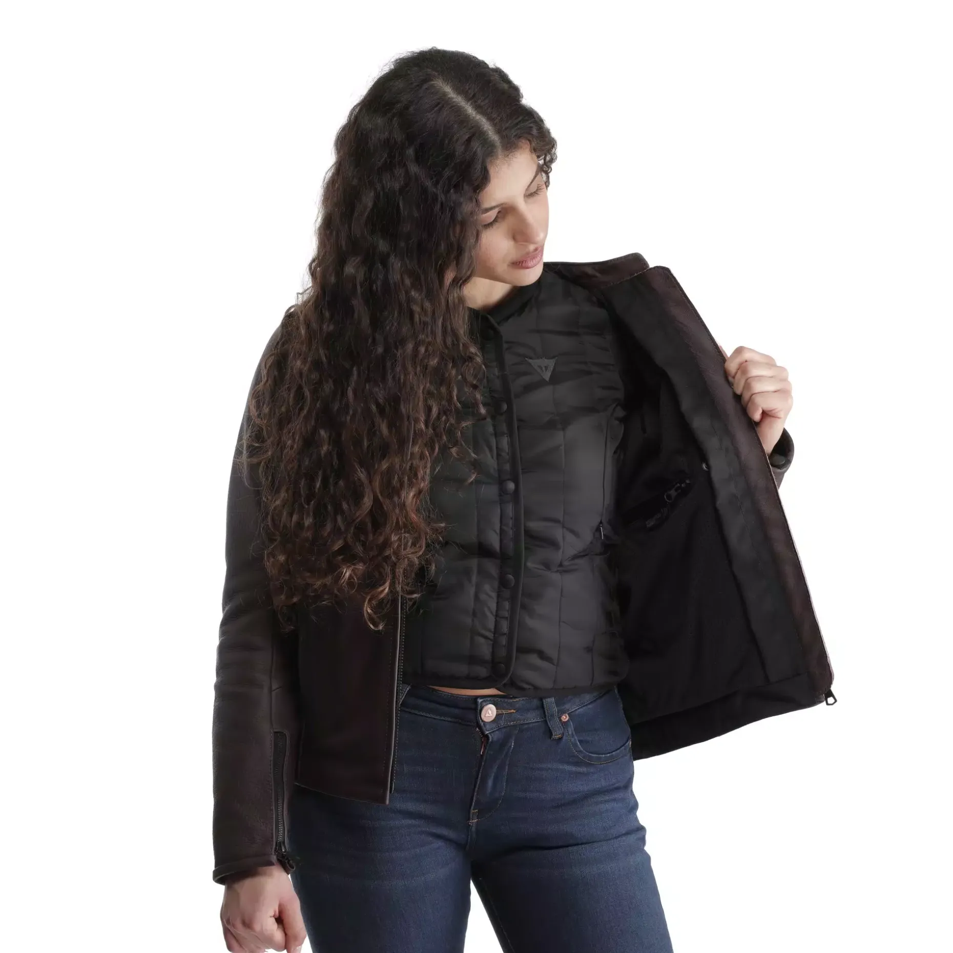 ITINERE CHAQUETA DE CUERO MOTO MUJER