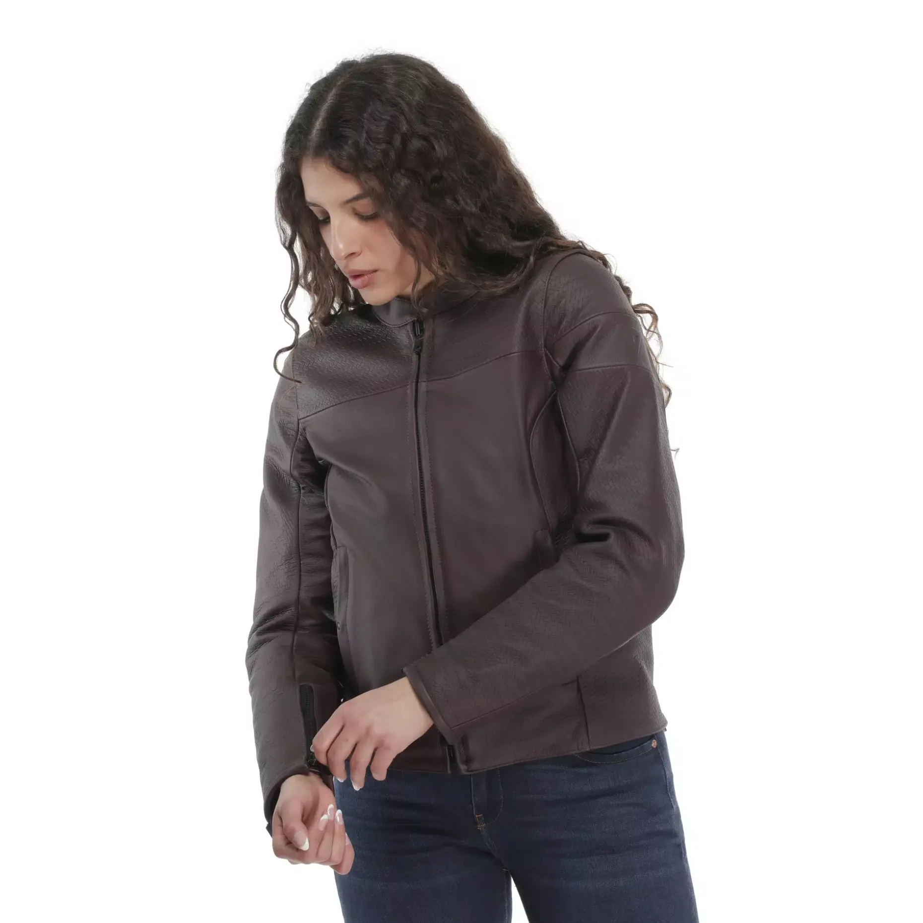 ITINERE CHAQUETA DE CUERO MOTO MUJER