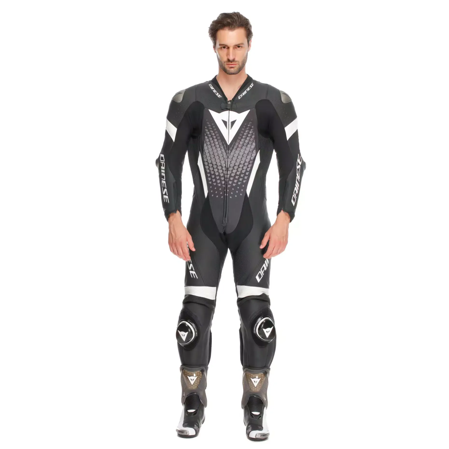 LAGUNA SECA 6 - MONO DE MOTO 1 PIEZA EN CUERO PERFORADO HOMBRE - TALLA SHORT/TALL (S/T)
