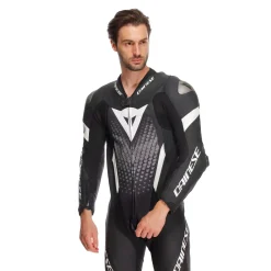 LAGUNA SECA 6 - MONO DE MOTO 1 PIEZA EN CUERO PERFORADO HOMBRE - TALLA SHORT/TALL (S/T)