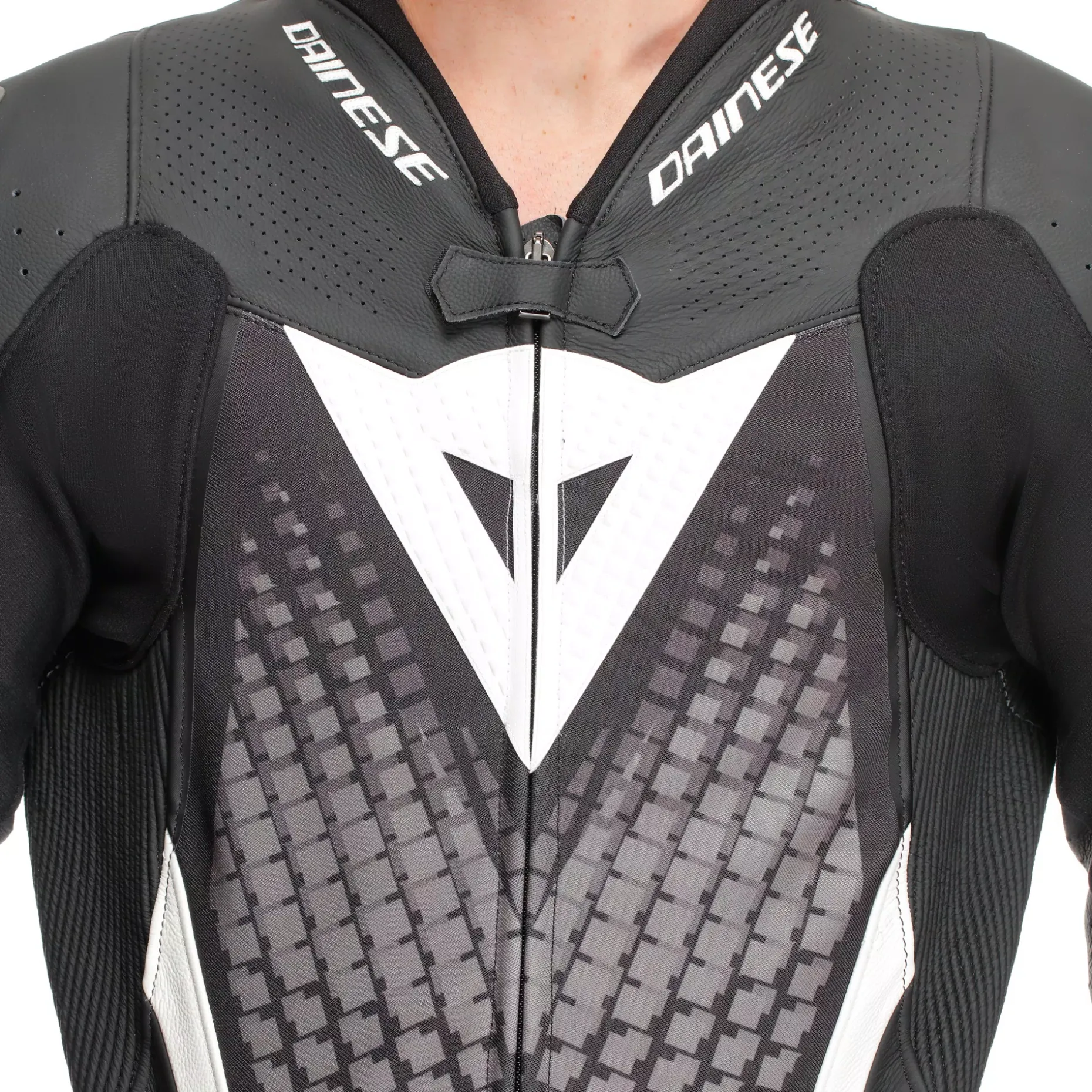 LAGUNA SECA 6 - MONO DE MOTO 1 PIEZA EN CUERO PERFORADO HOMBRE - TALLA SHORT/TALL (S/T)