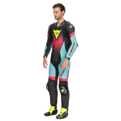 LAGUNA SECA 6 - MONO DE MOTO 1 PIEZA EN CUERO PERFORADO HOMBRE