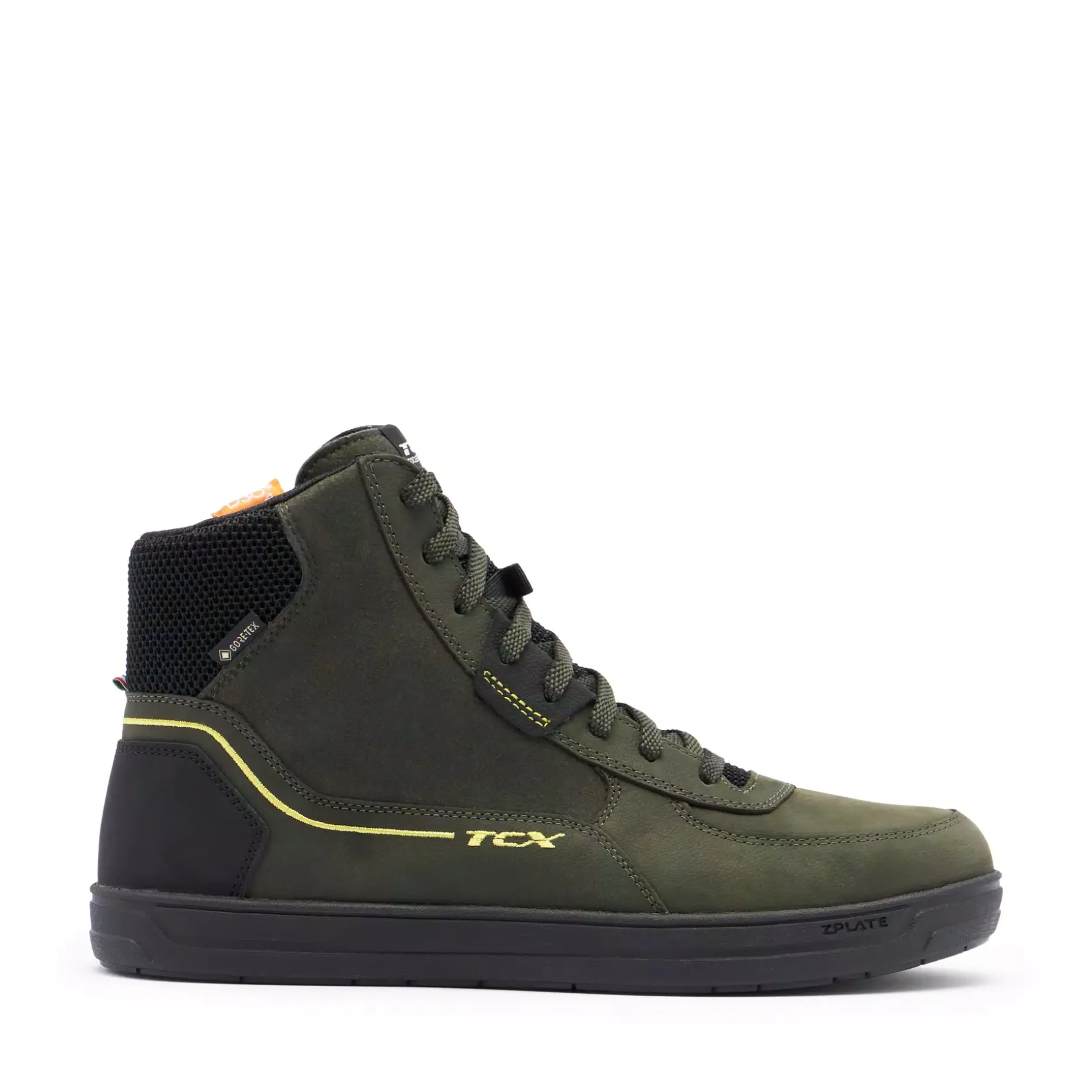 MOOD 2 GORE-TEX® ZAPATOS DE MOTO IMPERMEABLES HOMBRE - VERDE/NEGRO/AMARILLO