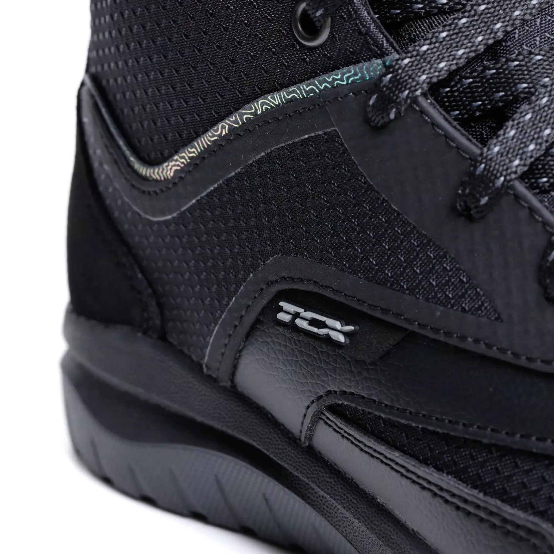 NALBAK WP ZAPATOS DE MOTO MUJER - NEGRO/IRIDISCENTE