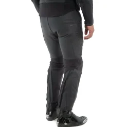 PONY 3 PANTALONES DE CUERO PERFORADO MOTO HOMBRE