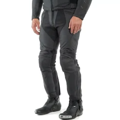 PONY 3 PANTALONES DE CUERO PERFORADO MOTO HOMBRE