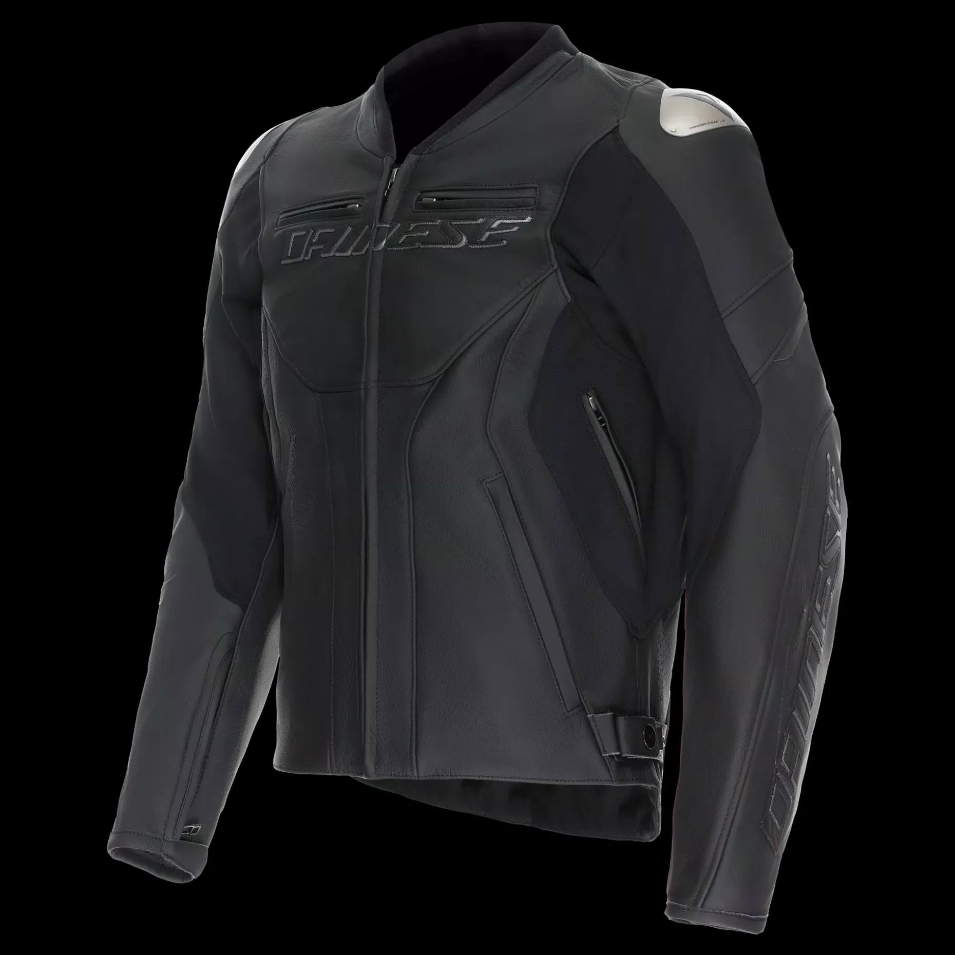 RACING 5 - CHAQUETA DE MOTO DE CUERO HOMBRE - TALLA SHORT/TALL (S/T)