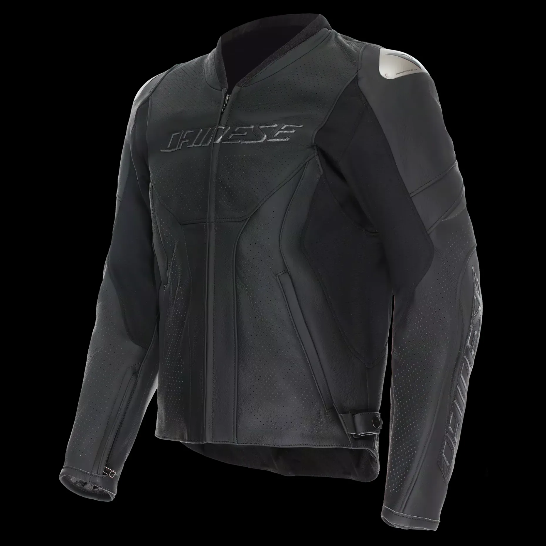 RACING 5 - CHAQUETA DE MOTO DE CUERO PERFORADA HOMBRE - TALLA SHORT/TALL (S/T)