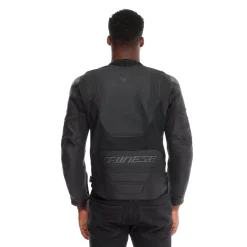 RACING 5 - CHAQUETA DE MOTO DE CUERO PERFORADA HOMBRE - TALLA SHORT/TALL (S/T)