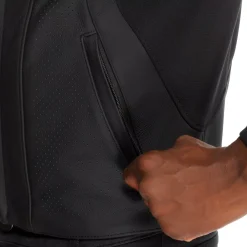 RACING 5 - CHAQUETA MOTO DE CUERO PERFORADA HOMBRE