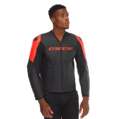 RACING 5 - CHAQUETA MOTO DE CUERO PERFORADA HOMBRE