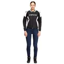 RACING 5 - CHAQUETA MOTO DE CUERO MUJER