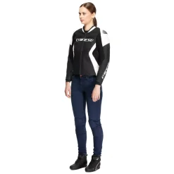 RACING 5 - CHAQUETA MOTO DE CUERO MUJER