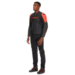 RACING 5 - CHAQUETA MOTO DE CUERO HOMBRE