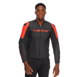 RACING 5 - CHAQUETA MOTO DE CUERO HOMBRE