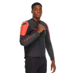 RACING 5 - CHAQUETA MOTO DE CUERO HOMBRE