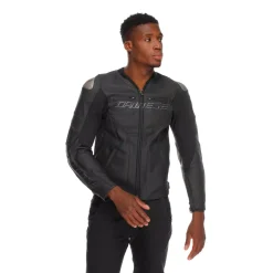 RACING 5 - CHAQUETA MOTO DE CUERO HOMBRE