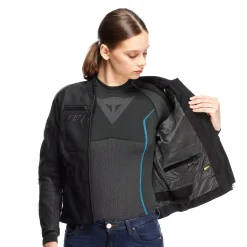RACING 5 - CHAQUETA MOTO DE CUERO MUJER