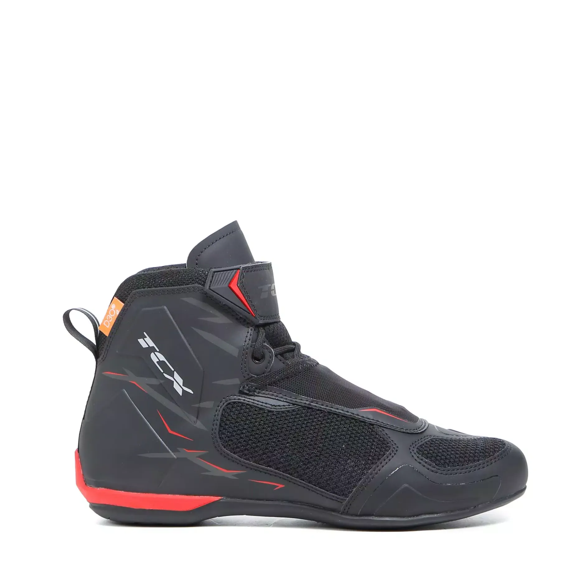 R04D AIR ZAPATO MOTO PARA VERANO HOMBRE - NEGRO/ROJO