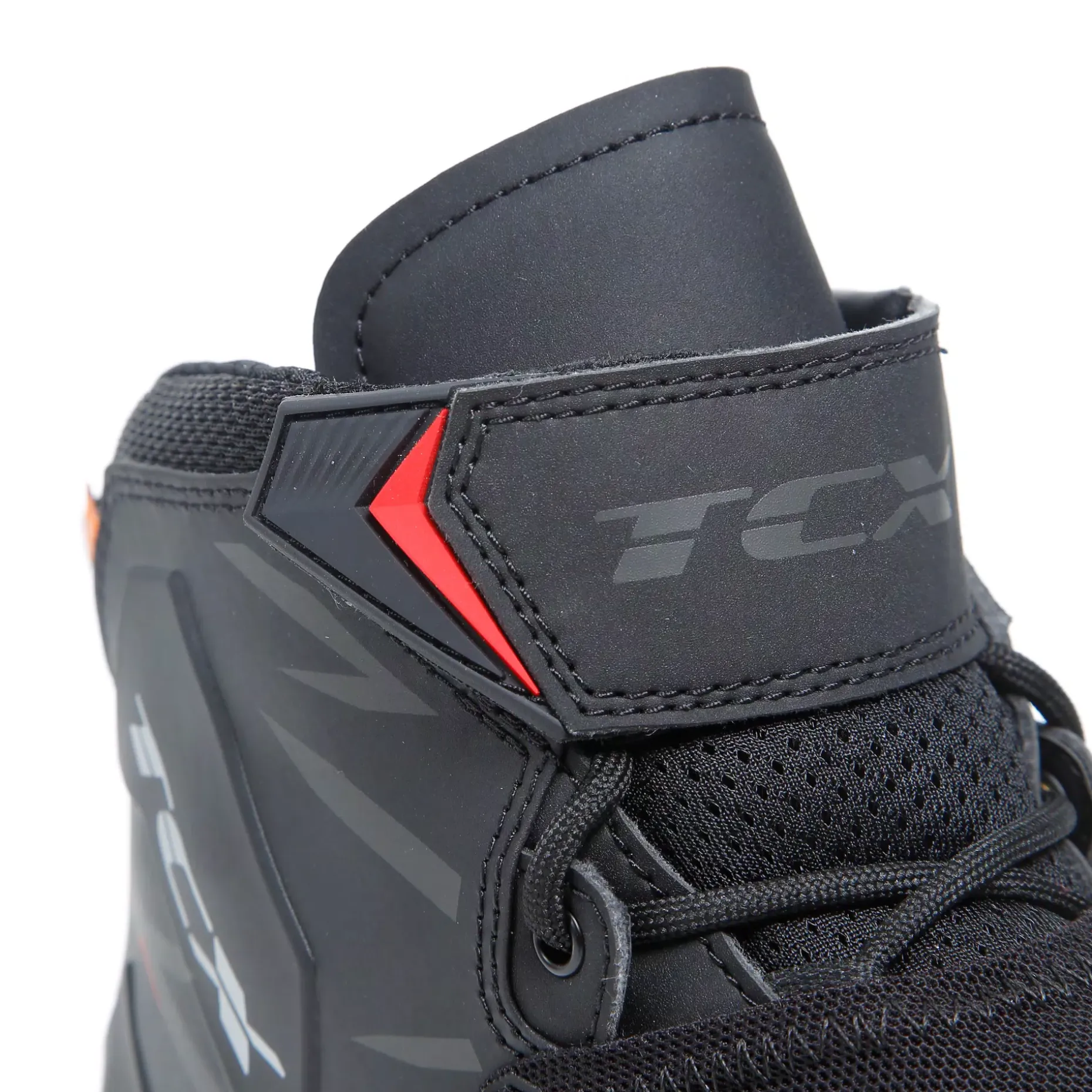 R04D AIR ZAPATO MOTO PARA VERANO HOMBRE - NEGRO/ROJO