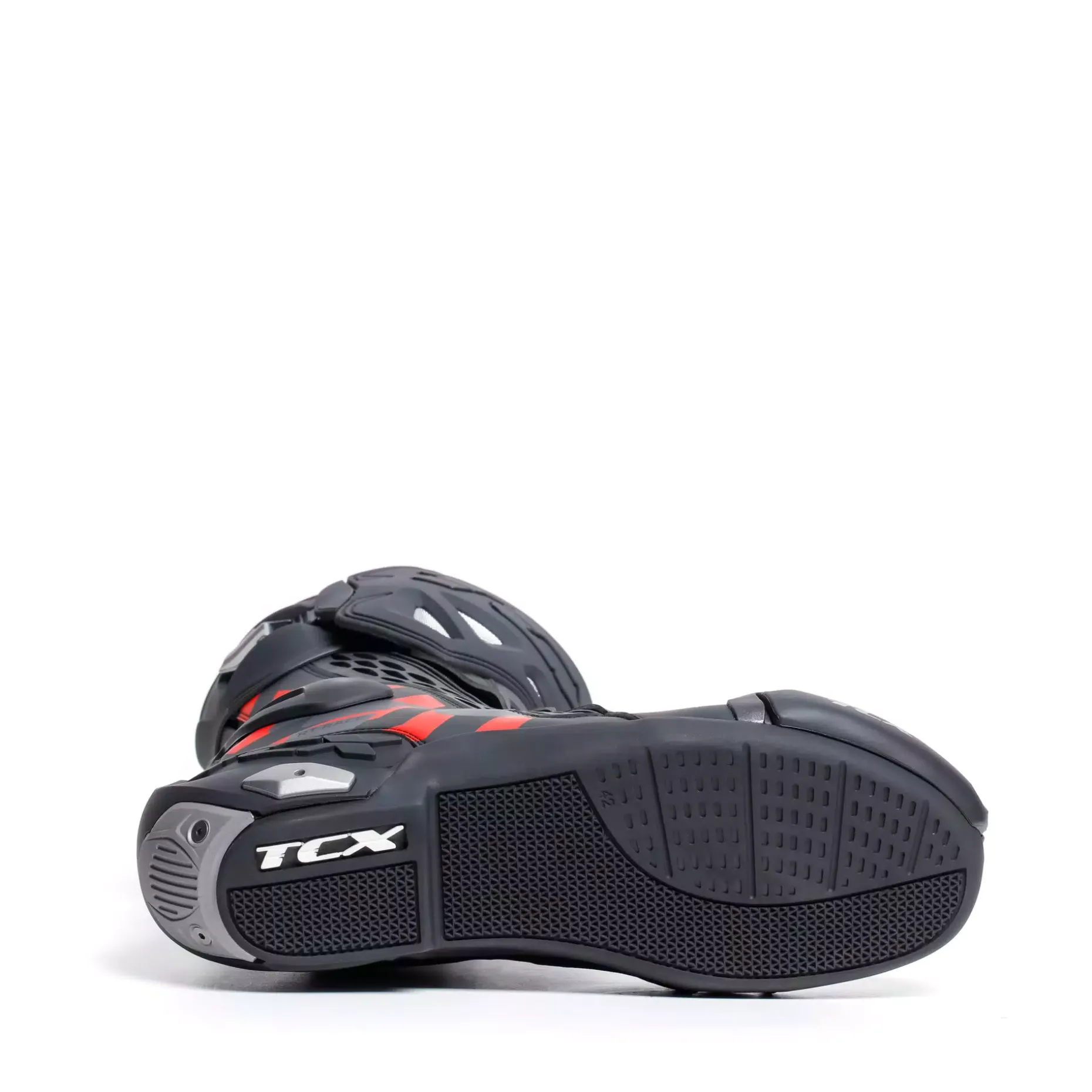 RT-RACE BOTAS MOTO HOMBRE - NEGRO/ROJO