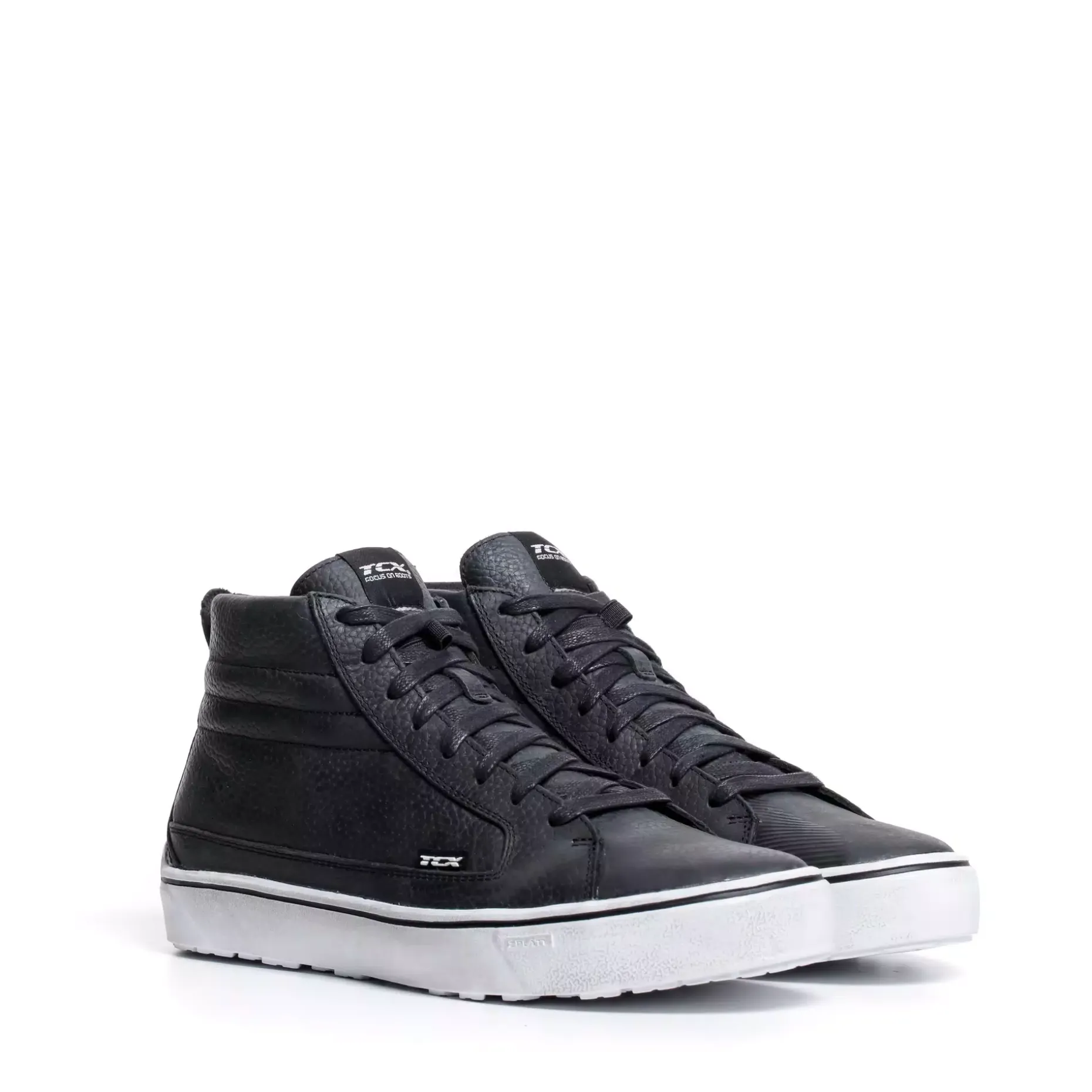STREET 3 WP ZAPATO MOTO IMPERMEABLE HOMBRE - NEGRO/NEGRO/BLANCO