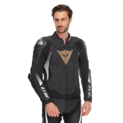 SUPER SPEED 4 - CHAQUETA DE MOTO DE CUERO PERFORADO HOMBRE