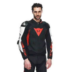 SUPER SPEED 4 - CHAQUETA DE MOTO DE CUERO PERFORADO HOMBRE